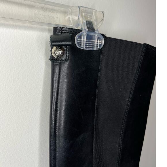 BCBG Judie Black Leather Riding Boot Size 7 - Picture 4 of 10